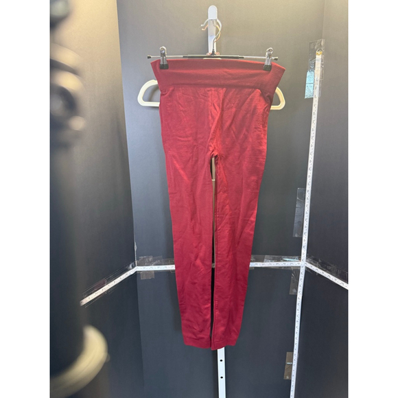 TRI-UNION Pants - Women's TRI-UNION Burgundy Ribbed High-Waist Leggings